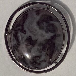 Black and Silver Brooch